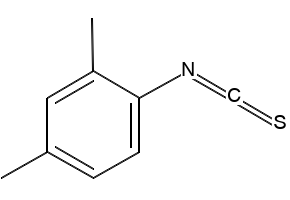2,4-Dimethylphenylisothiocyanate structure, CAS 39842-01-8