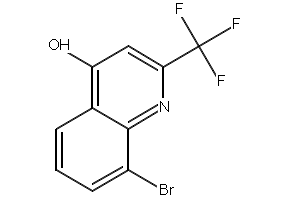 8-Bromo-4-hydroxy-2-(trifluoromethyl)quinoline structure, CAS 59108-43-9
