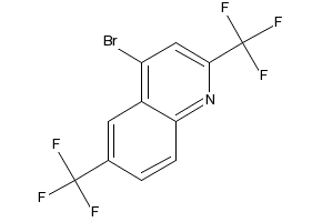 4-Chloro-2,6-bis(trifluoromethyl)quinoline structure, CAS 91991-79-6