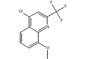 4-Chloro-8-methoxy-2-(trifluoromethyl)quinoline structure, CAS 41192-89-6