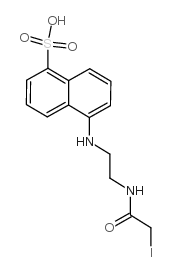 5-[2-(Iodoacetamido)ethylamino]naphthalene-1-sulfonicacid structure, CAS 36930-63-9