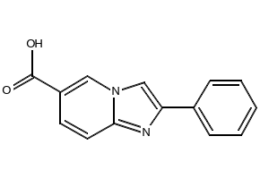 ETHYL3-(BUTYLAMINO)-2-PHENYLIMIDAZO[1,2-A]PYRIDINE-6-CARBOXYLATE structure, CAS 1243447-18-8