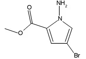 1-AMINO-4-BROMO-1H-PYRROLE-2-CARBOXYLICACID structure, CAS 1243450-04-5