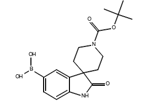 1'-(tert-butoxycarbonyl)-2-oxospiro[indoline-3,4'-piperidine]-5-ylboronicacid structure, CAS 1246372-96-2