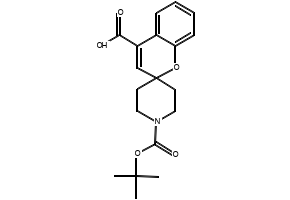 1'-(tert-butoxycarbonyl)spiro[chromene-2,4'-piperidine]-4-carboxylicacid structure, CAS 1160247-75-5