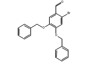 4,5-bis(benzyloxy)-2-bromobenzonitrile structure, CAS 1187172-71-9