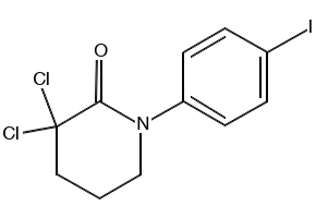 3,3-dichloro-1-(4-nitrophenyl)piperidin-2-one structure, CAS 881386-01-2