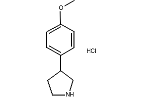 3-(4-methoxyphenyl)pyrrolidinehydrochloride structure, CAS 91246-25-2