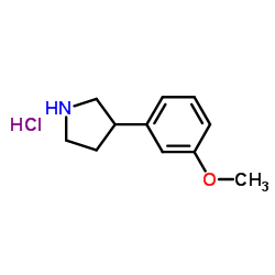 3-(3-methoxyphenyl)pyrrolidinehydrochloride structure, CAS 1095545-66-6