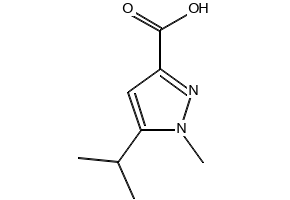 5-Isopropyl-1-methyl-1H-pyrazole-3-carboxylicacid structure, CAS 1052668-36-6