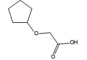 2-(Cyclopentyloxy)aceticAcid structure, CAS 95832-60-3