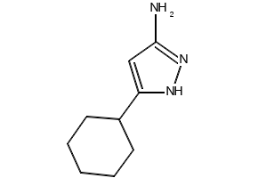 5-Cyclohexyl-1H-pyrazol-3-ylamine structure, CAS 81542-54-3