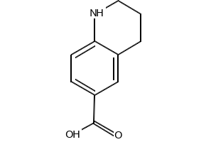 1,2,3,4-Tetrahydro-6-quinolinecarboxylicAcid structure, CAS 5382-49-0