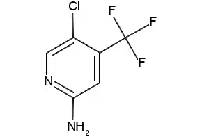 5-Chloro-4-(trifluoromethyl)pyridin-2-amine structure, CAS 1095823-39-4
