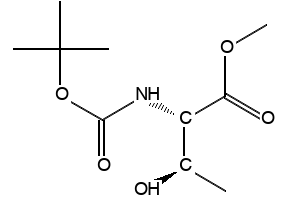 N-(tert-Butoxycarbonyl)-L-threonineMethylEster structure, CAS 79479-07-5