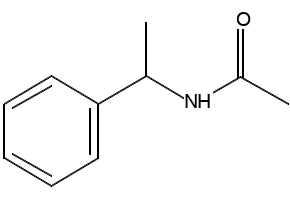 N-(1-Phenylethyl)acetamide structure, CAS 6284-14-6