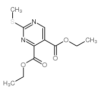 Diethyl2-(Methylthio)-4,5-pyrimidinedicarboxylate structure, CAS 149771-08-4