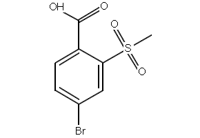 4-Bromo-2-(methylsulfonyl)benzoicAcid structure, CAS 142994-02-3