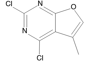 2,4-dichloro-5-methylfuro[2,3-d]pyrimidine structure, CAS 1160994-79-5