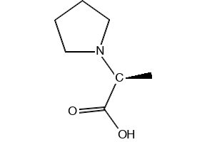 (S)-2-Pyrrolidin-1-yl-propionicAcid structure, CAS 786627-71-2