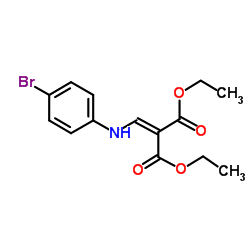 diethyl2-((4-bromophenylamino)methylene)malonate structure, CAS 101937-44-4
