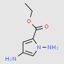 ethyl1,4-diamino-1H-pyrrole-2-carboxylate structure, CAS 1253790-94-1