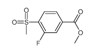 Methyl3-Fluoro-4-(methylsulfonyl)benzoate structure, CAS 1215074-49-9