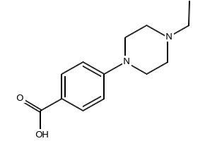 4-(4-Ethylpiperazino)benzoicAcid structure, CAS 784130-66-1