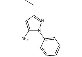 3-ethyl-1-phenyl-1H-pyrazol-5-amine structure, CAS 1017781-37-1