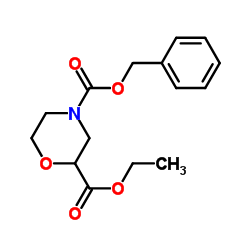 EthylN-Cbz-morpholine-2-carboxylate structure, CAS 1226776-83-5