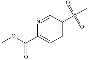 Methyl5-(Methylsulfonyl)pyridine-2-carboxylate structure, CAS 1201326-81-9