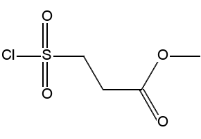 Methyl3-(Chlorosulfonyl)propanoate structure, CAS 15441-07-3