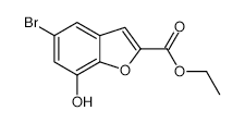 ETHYL5-BROMO-7-HYDROXYBENZOFURAN-2-CARBOXYLATE structure, CAS 1188265-94-2