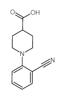 1-(2-Cyanophenyl)piperidine-4-carboxylicAcid structure, CAS 937601-79-1