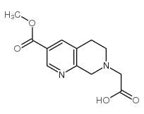 2-(3-(methoxycarbonyl)-5,6-dihydro-1,7-naphthyridin-7(8H)-yl)aceticacid structure, CAS 1092352-60-7