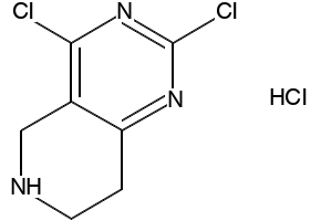 2,4-dichloro-5,6,7,8-tetrahydropyrido[4,3-d]pyrimidine structure, CAS 726697-13-8