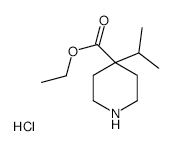 Ethyl4-Isopropyl-4-piperidinecarboxylateHydrochloride structure, CAS 1186663-19-3