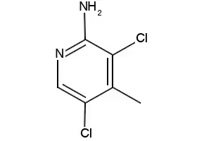 2-Amino-3,5-dichloro-4-methylpyridine structure, CAS 31430-47-4