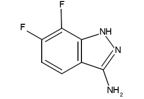 3-Amino-6,7-difluoro-1H-indazole structure, CAS 706805-37-0