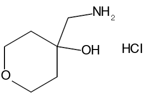4-(aminomethyl)-tetrahydro-2H-pyran-4-olhydrochloride structure, CAS 666261-01-4