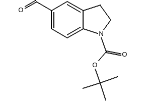 1-Boc-5-formylindoline structure, CAS 879887-32-8