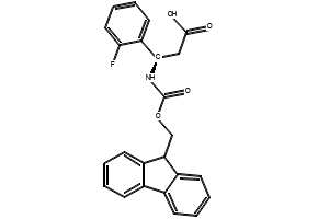 Fmoc-(R)-3-Amino-3-(2-fluoro-phenyl)-propionicacid structure, CAS 511272-50-7