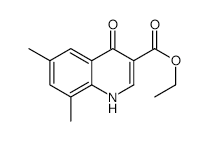 4-Hydroxy-6,8-dimethylquinoline-3-carboxylicethylester structure, CAS 31601-85-1