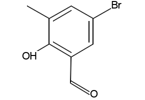 5-Bromo-2-hydroxy-3-methylbenzaldehyde structure, CAS 33172-56-4