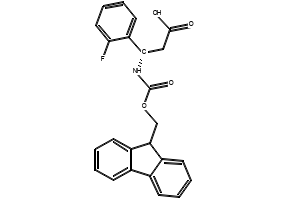 Fmoc-(S)-3-Amino-3-(2-fluoro-phenyl)-propionicacid structure, CAS 507472-13-1