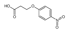3-(4-Nitrophenoxy)propionicAcid structure, CAS 10572-16-4