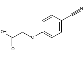 (4-Cyanophenoxy)aceticAcid structure, CAS 1878-82-6