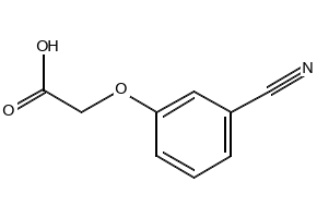 (3-Cyanophenoxy)aceticAcid structure, CAS 1879-58-9
