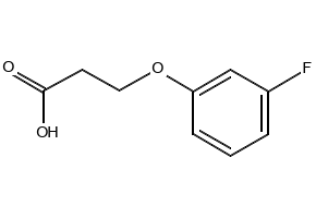 3-(3-Fluorophenoxy)propionicAcid structure, CAS 133077-42-6