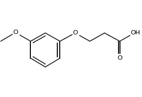 3-(3-Methoxyphenoxy)propionicAcid structure, CAS 49855-03-0